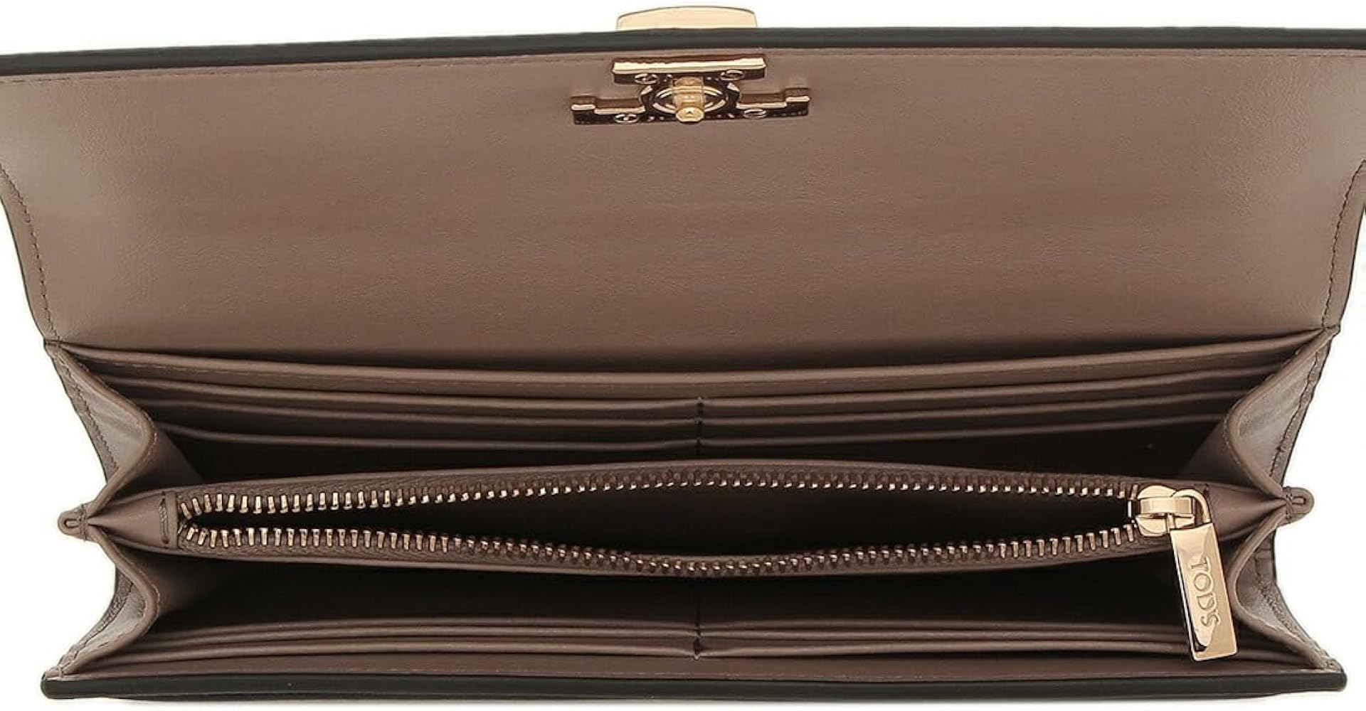 Amazon | [トッズ] 長財布 T タイムレス ブラック グレー レディース