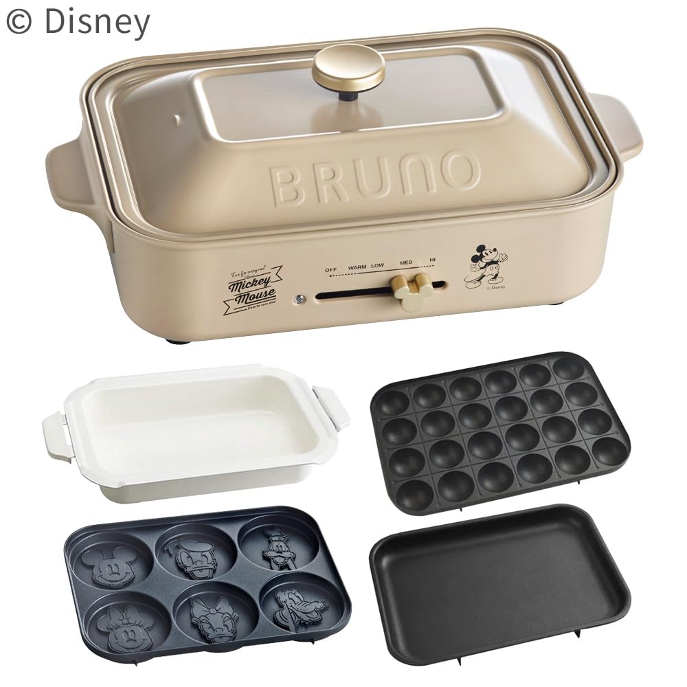 Amazon | ディズニー ホットプレート ブルーノ 本体＆4種セット パン