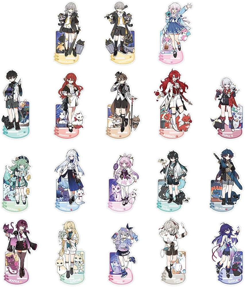 Amazon.com: Honkai: Star Rail Kitty Series Acrylic Stand - March