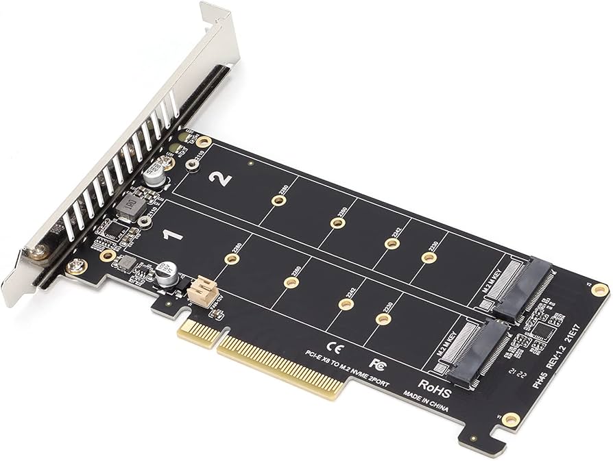 Amazon.co.jp: M.2 NVME SSD Mキー - PCIE X8アダプターカード PCIE