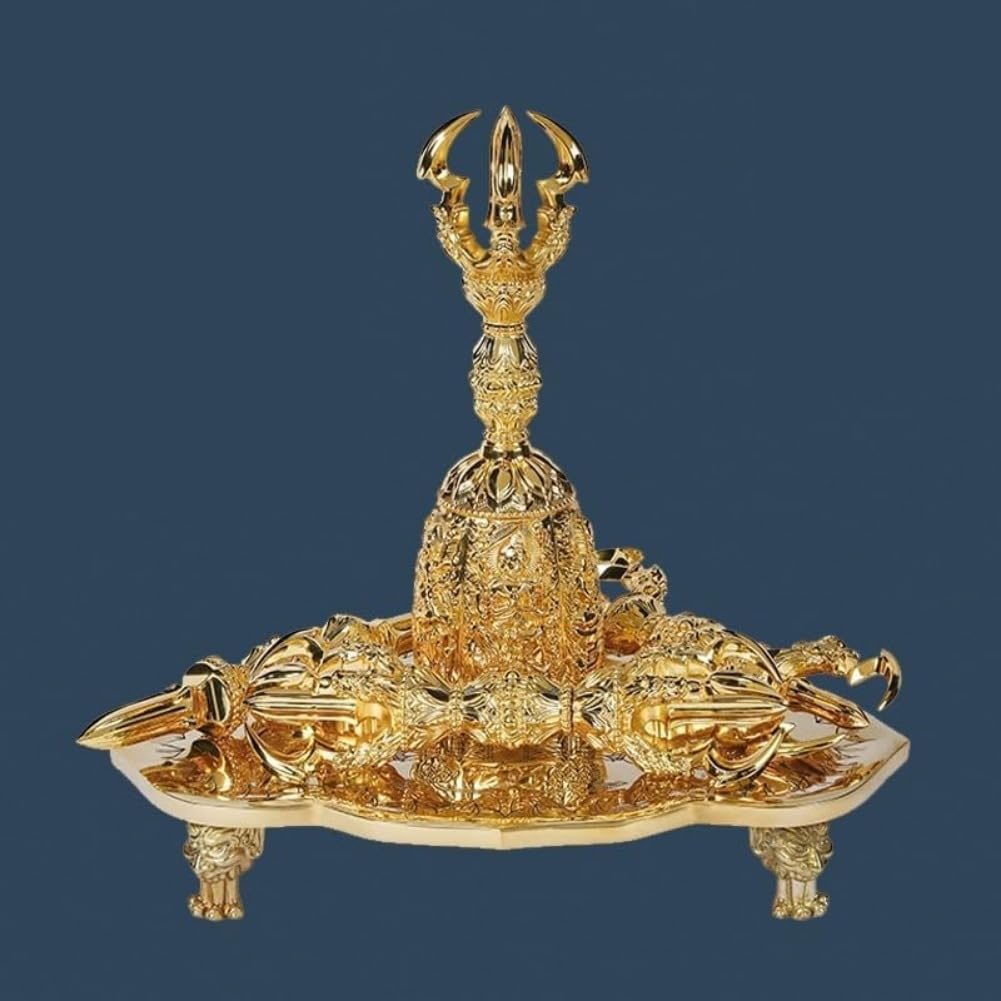 Amazon｜密教法具 独鈷杵 三鈷杵 五鈷杵 金剛鈴 金剛盤 五点セット