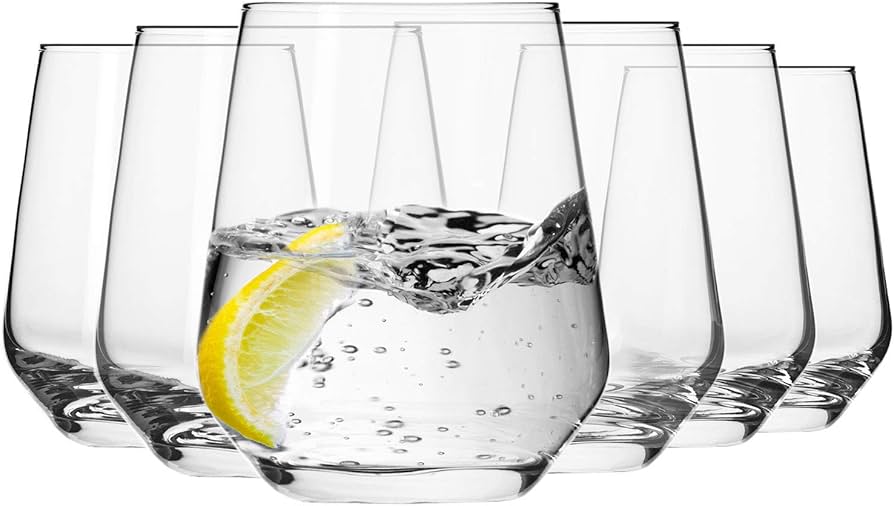 Amazon.com | Krosno Water Drinking Glasses, Set of 6, 13.5 oz