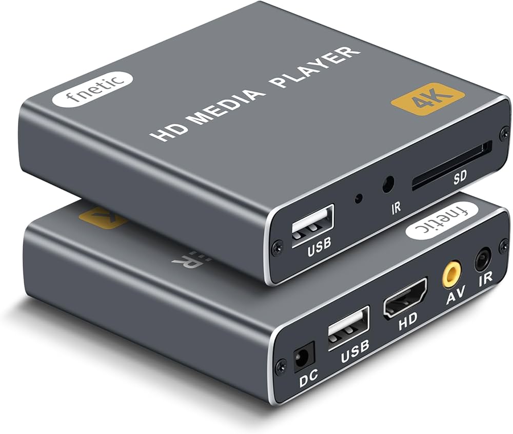 Amazon.com: fnetic 4K Digital Media Player, TV MP4 Video Player