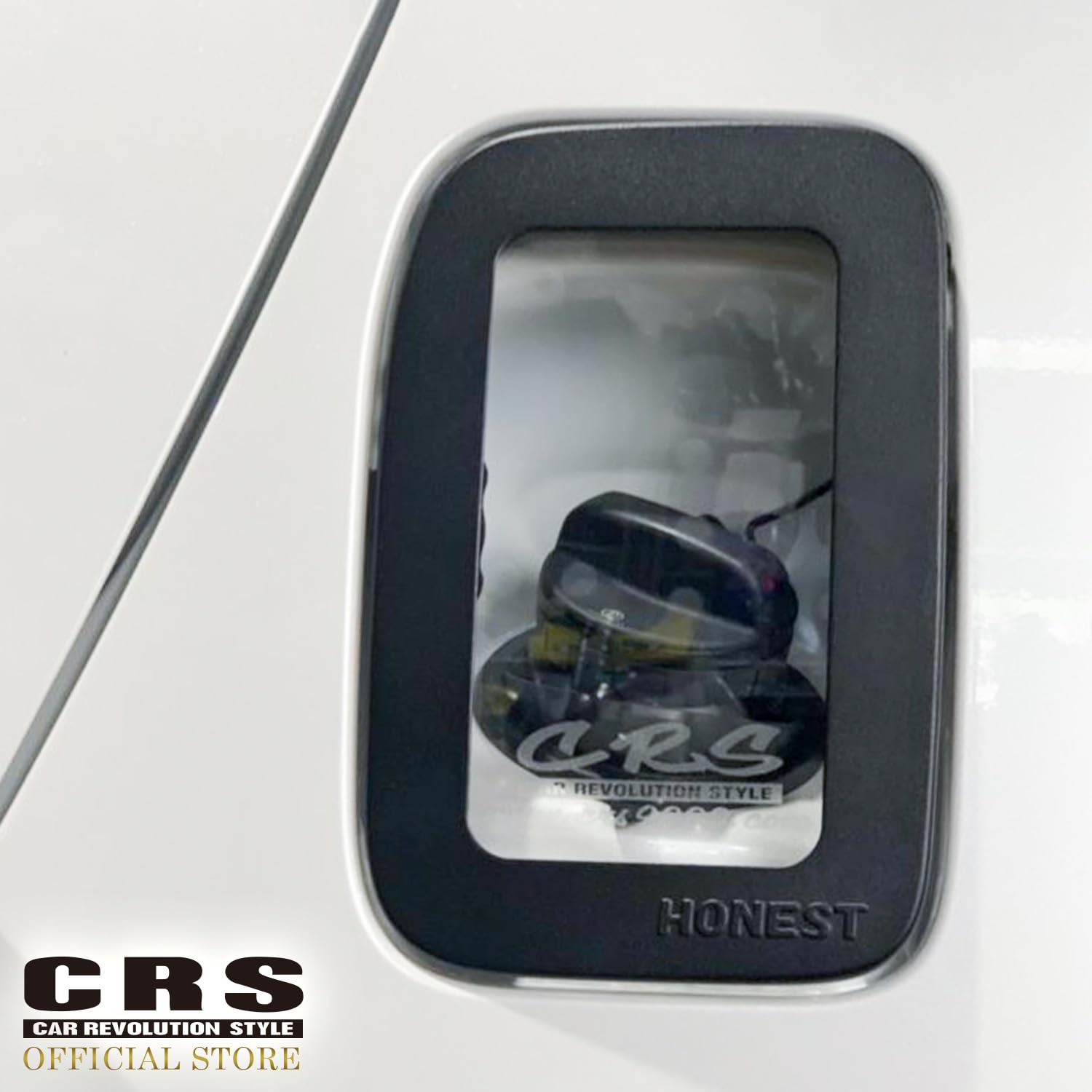 Amazon | HONEST 給油口カバー ガラスリッド CRSロゴ入り | エアロ