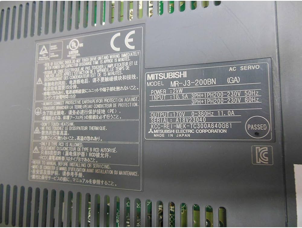 Amazon.co.jp: MR-J3-200BN MR-Jシリーズサーボドライブサーボアンプ