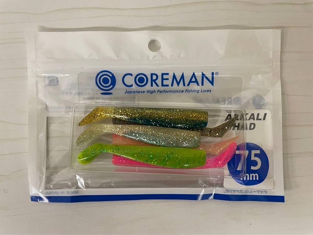 Amazon.co.jp: コアマン アルカリシャッド vj16 6色セット 替ワーム 詰