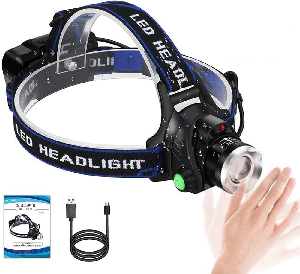Amazon.co.jp: HOTIONE ヘッドライト 充電式 明るい led LEDライト