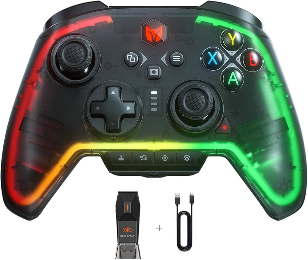 Amazon.com: BIGBIG WON Wireless Controller Rainbow 2 Pro RGB PC 6