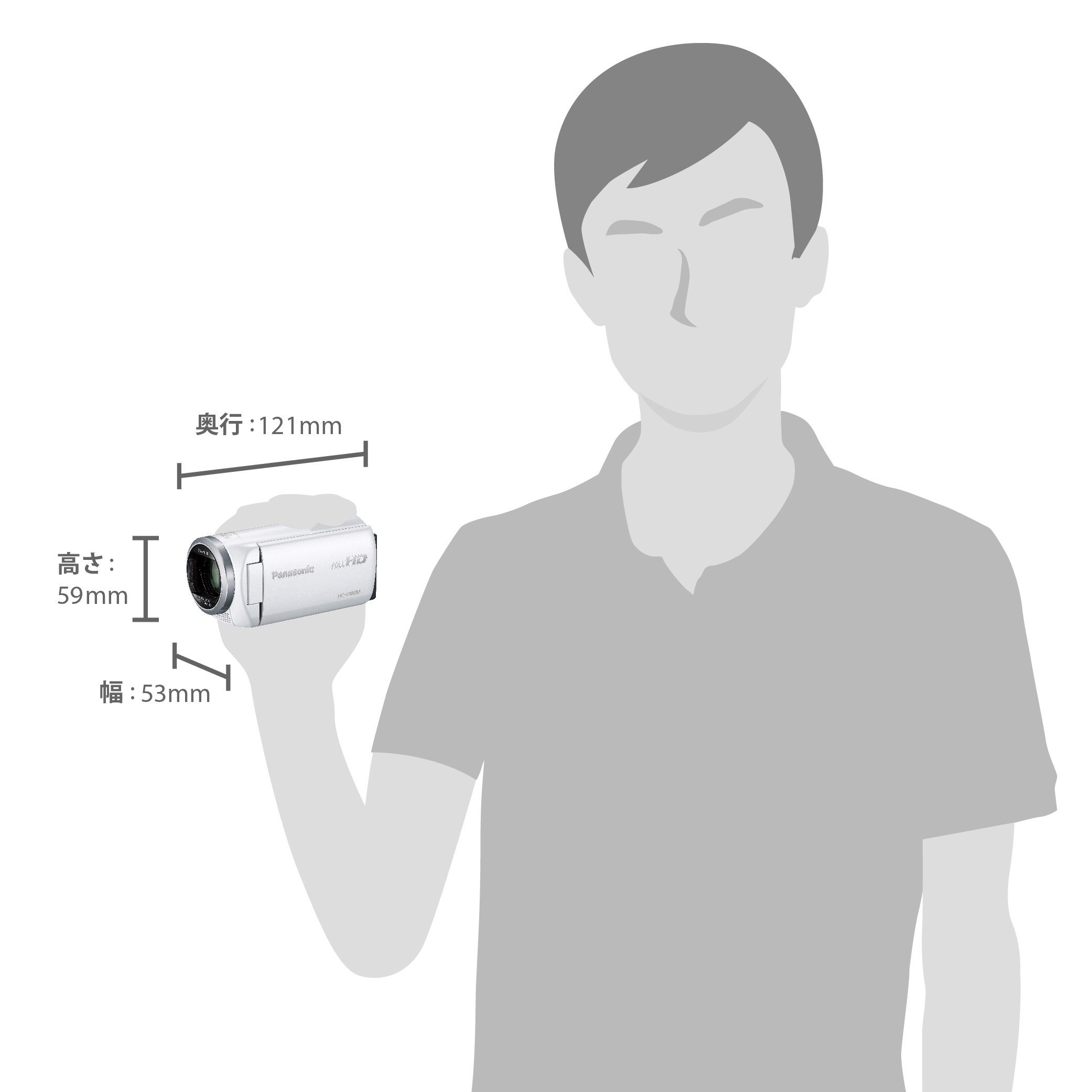 Amazon.co.jp: パナソニック HDビデオカメラ V480M 32GB 高倍率90倍