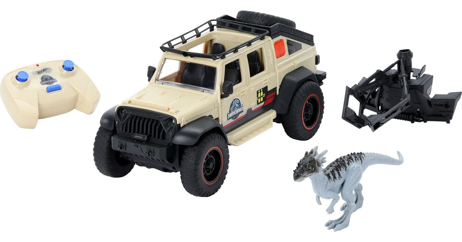 Amazon.com: Matchbox RC Jurassic World Dominion Jeep Gladiator, 6