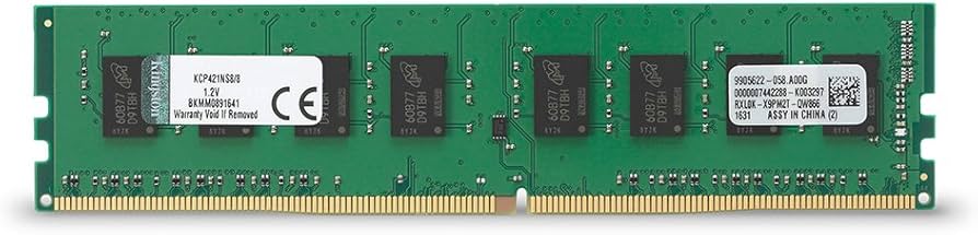 Kingston Technology 8GB DDR4 2133MHz DIMM Memory for Dell, Fujitsu