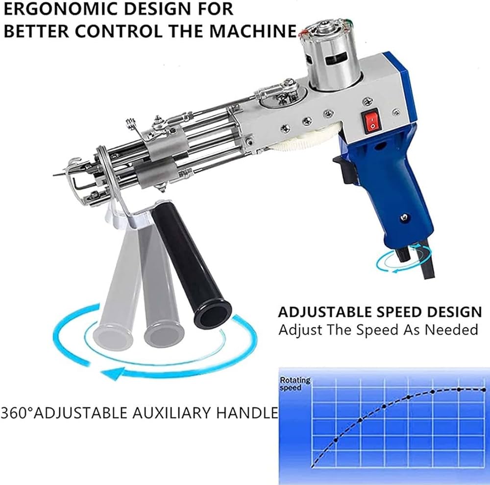 Amazon.co.jp: タフティングガン、カットパイルラグタフティングガン