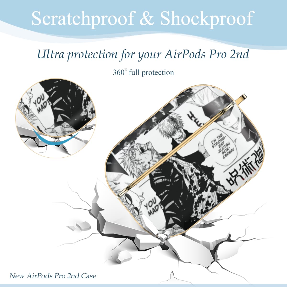 Amazon | Air Pods Pro2 ケース 呪術廻戦 五条悟 AirPods Pro 第2世代