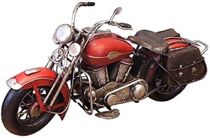 Amazon | ハンドメイド ブリキ ヴィンテージ バイク Lサイズ【レッド