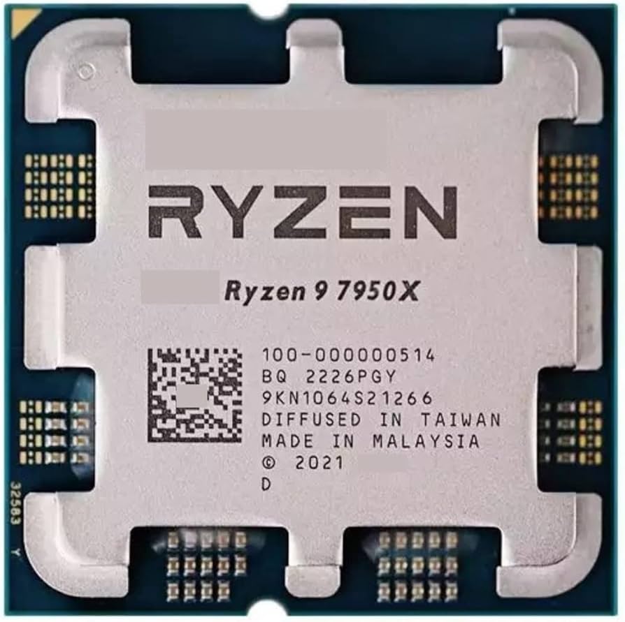 Amazon.com: CPU R 9 7950X 4.5 GHz 16-Core 32-Thread CPU Zen 4