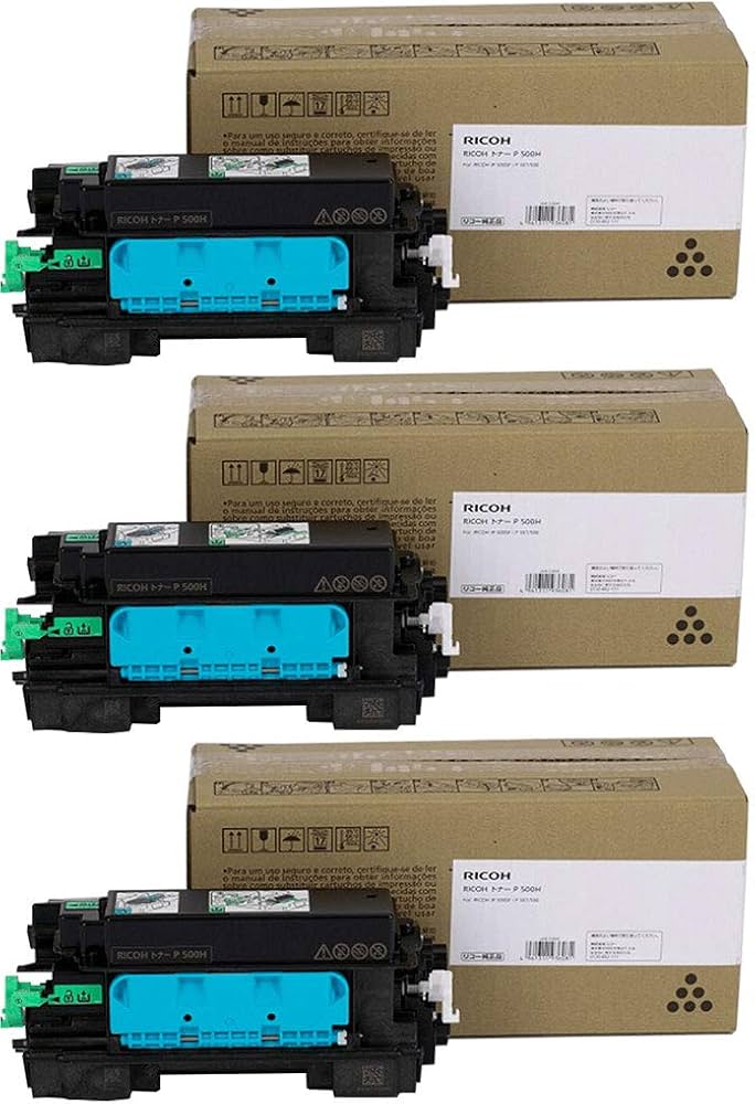 Amazon.co.jp: RICOH トナーP 500H 純正 3本セット : パソコン・周辺機器