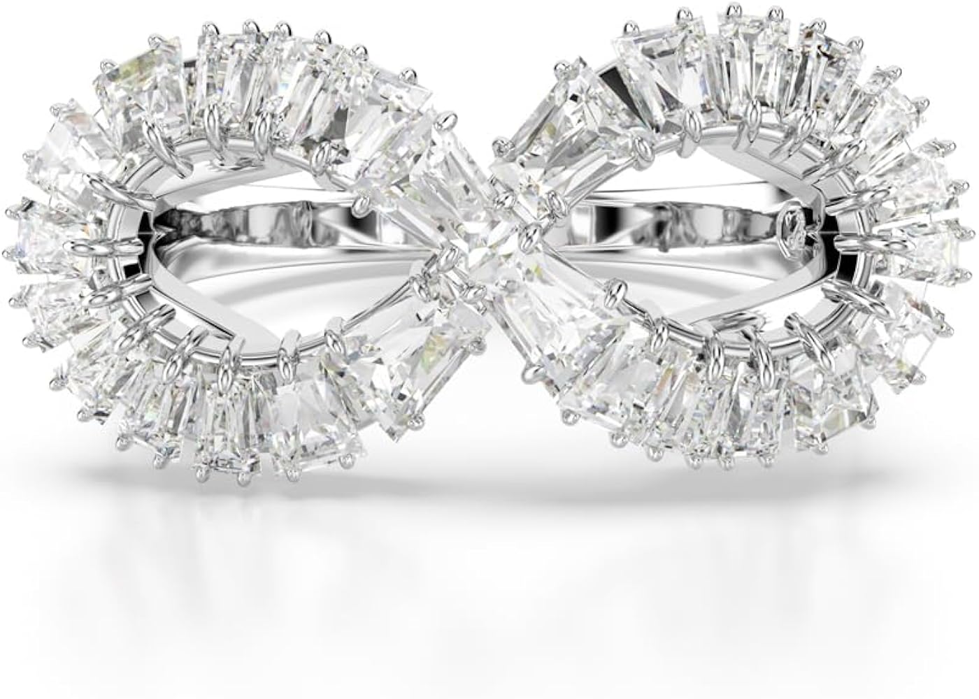 Amazon.co.jp: 【公式】【スワロフスキー】シルバーリング ホワイト