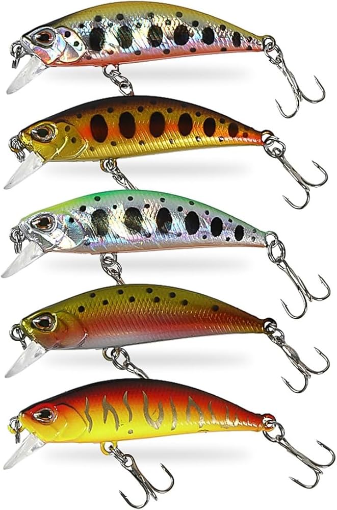 Amazon.co.jp: ナイトアーミー 釣具 5g トラウトミノー 5色入り