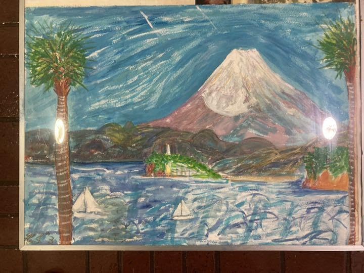 幻想絵画、空飛ぶ画家糸川裕志の富士山曼荼羅の一点