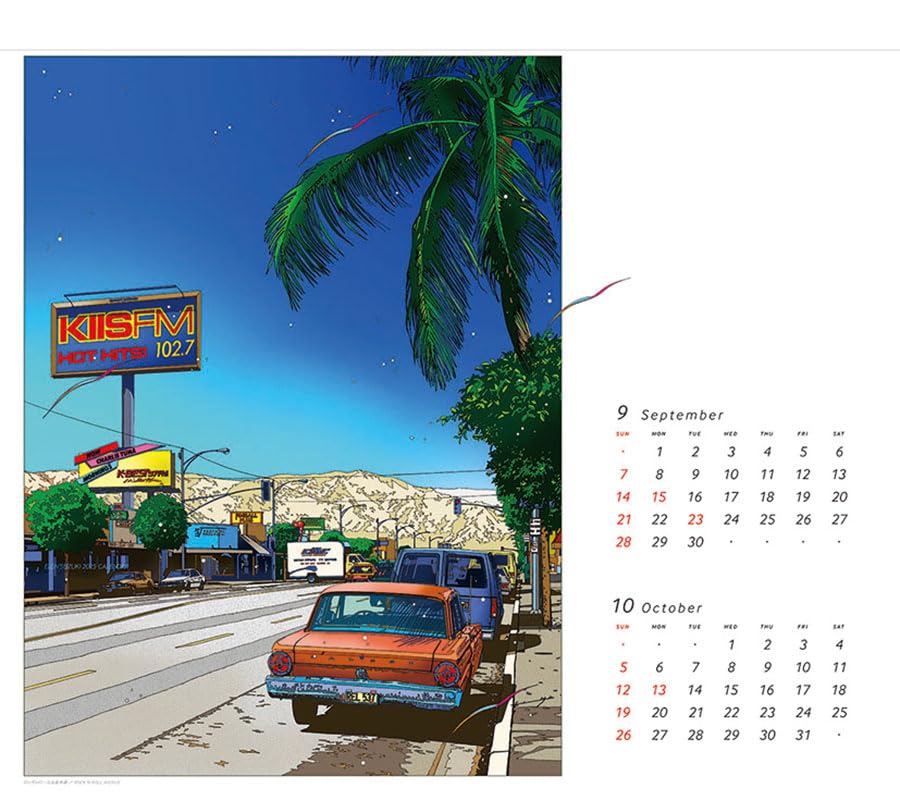 Amazon.co.jp: 鈴木エイジン本舗 鈴木英人 2025年カレンダー CL-481 40