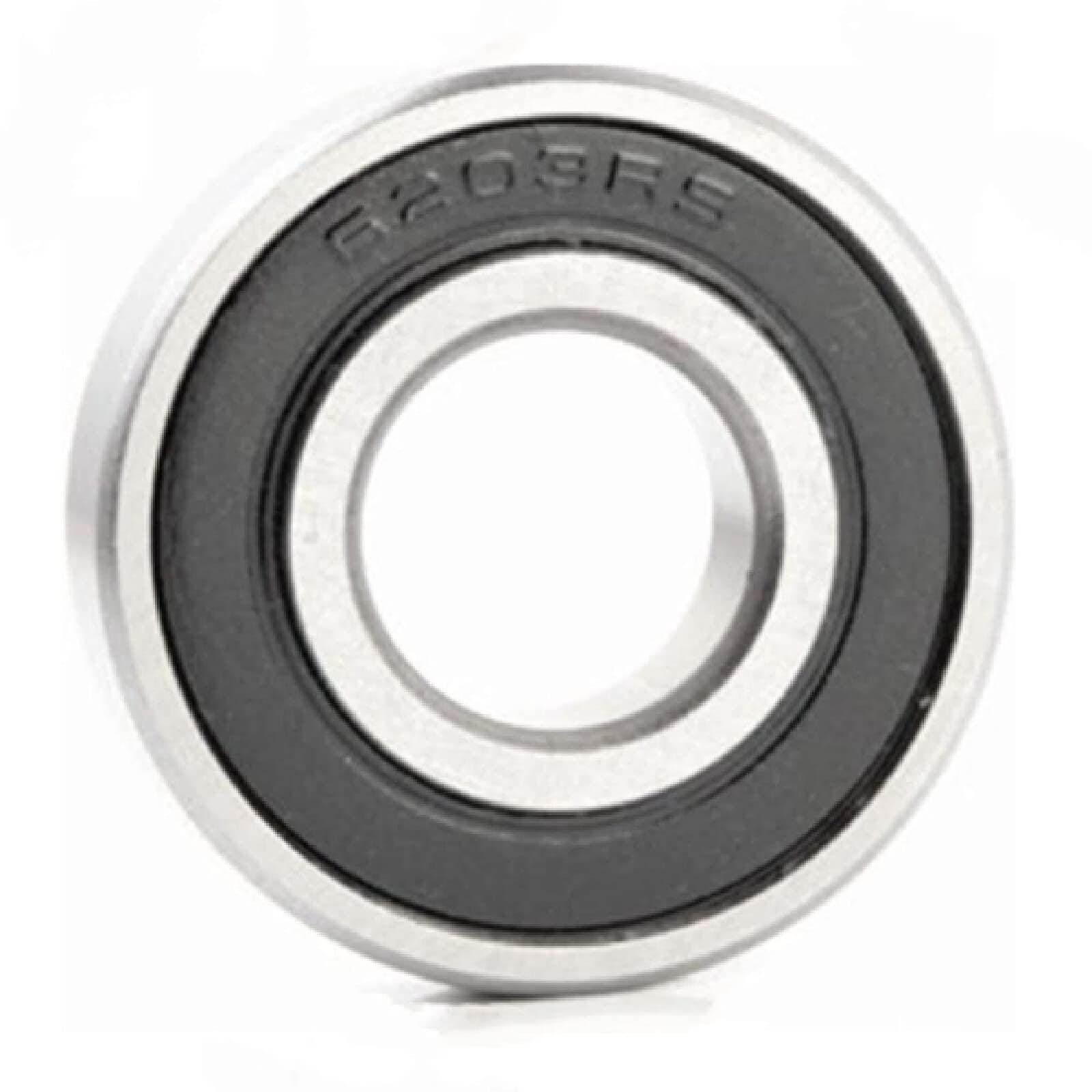 Amazon | 1個、6203RS深溝玉軸受、6203-R、17x40x12mm玉軸受、ゴム