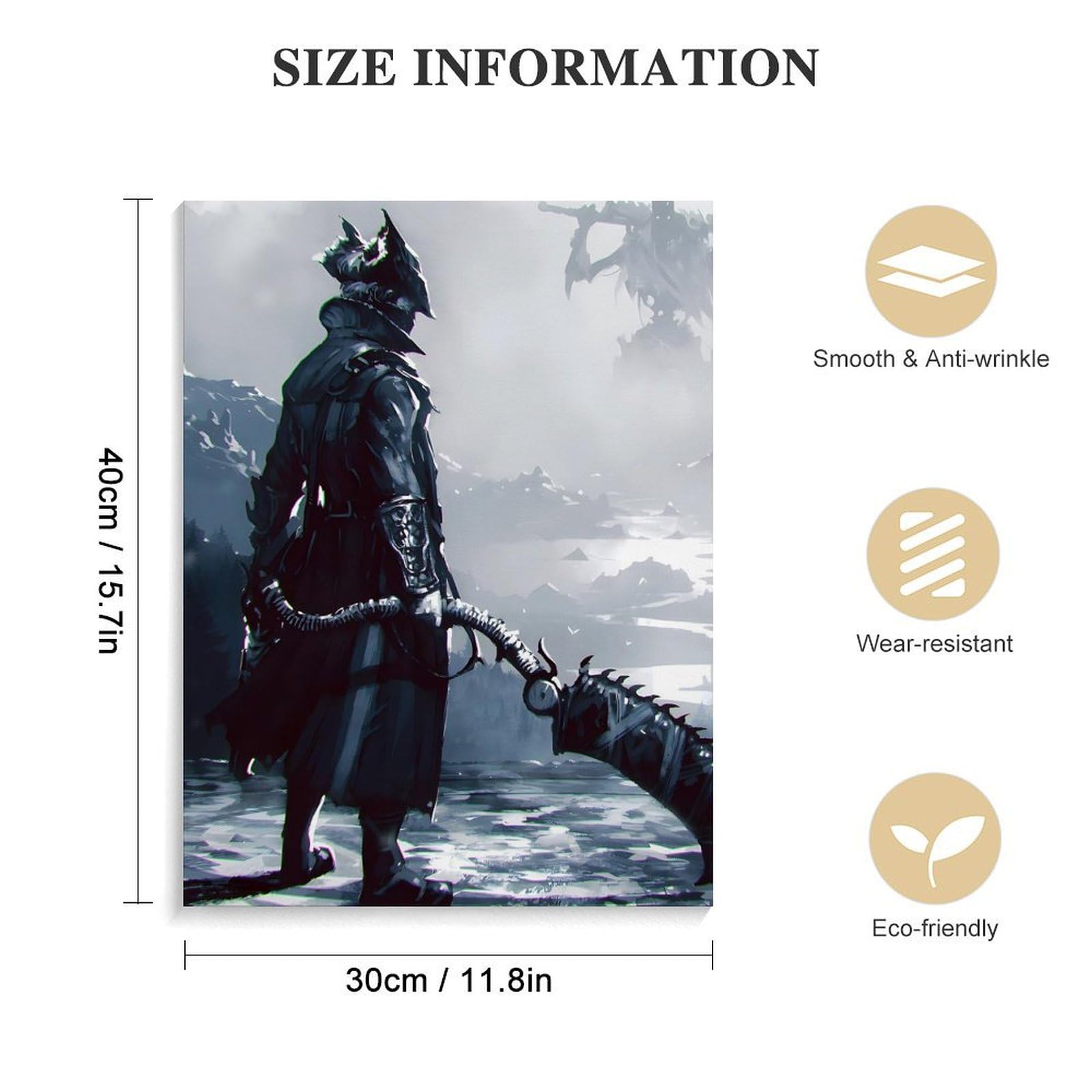Amazon.co.jp: アートパネル Bloodborne ブラッドボーン ハンター