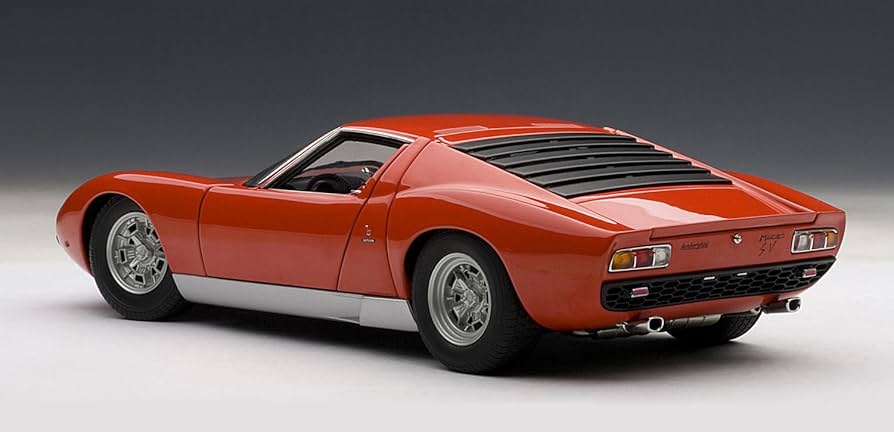 Amazon | AUTOart 1/18 ランボルギーニ ミウラ SV (レッド・シルバー