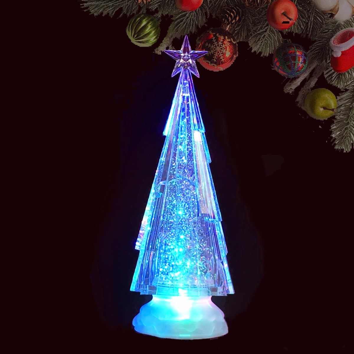 Amazon.co.jp: スノーツリー LEDウォーターツリー クリスマスツリー