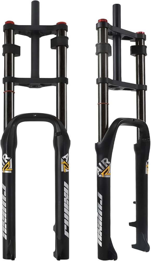 Amazon | 26x4.0 自転車用フォーク ファット ダブルショルダー 自転車