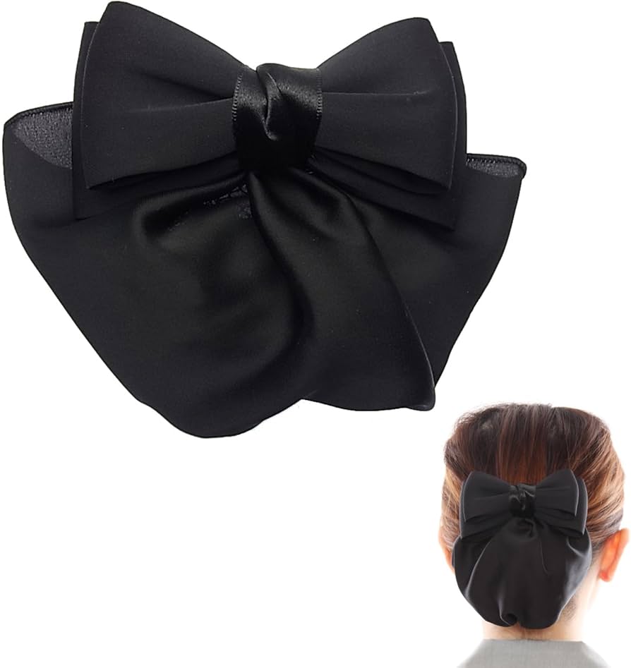 Amazon.co.jp: [美人髪KOEIDO] リボン バレッタ（ネットつき）お団子