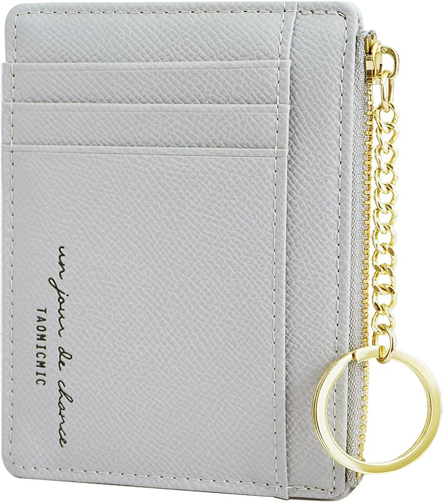 Amazon.com: Women Slim Leather Card Case Holder Small Wallet Cute