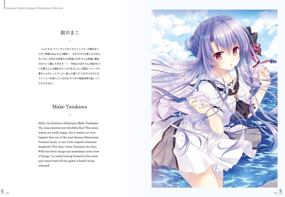 Amazon.com: Summer Pockets Support Illustration Collection 応援