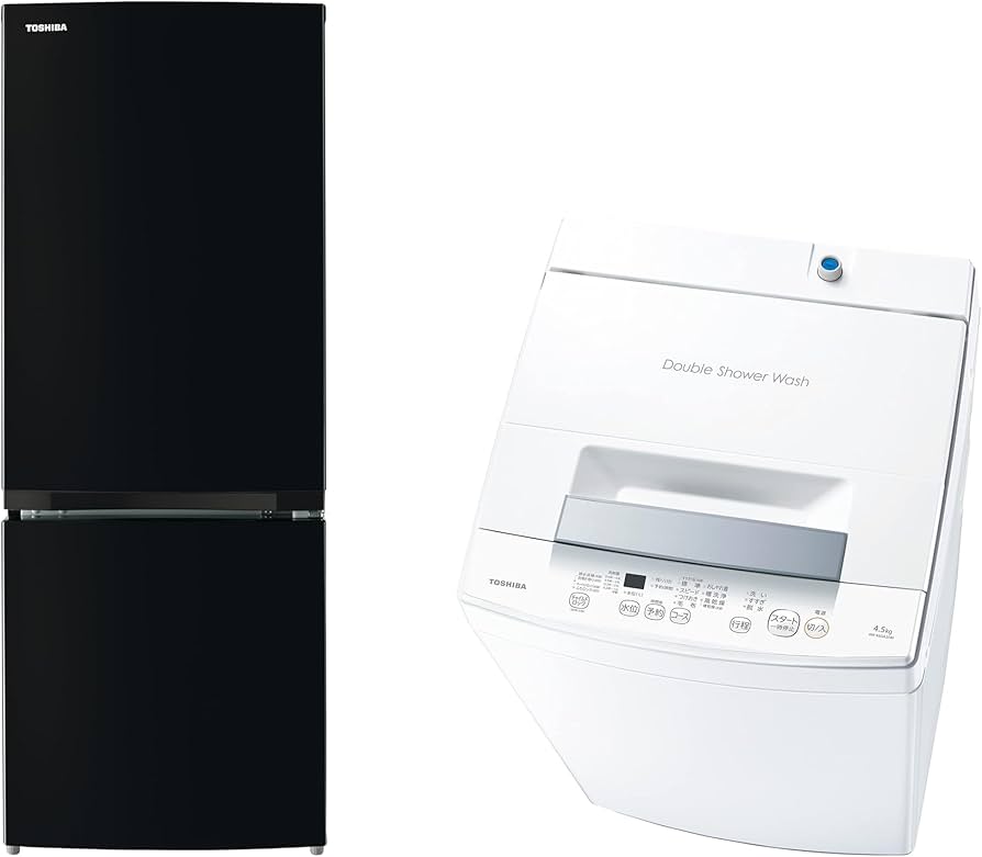 東芝😋】冷蔵庫TOSHIBA 153L 2020年製 GR-R15BS(K) 洗濯機TOSHIBA 6kg