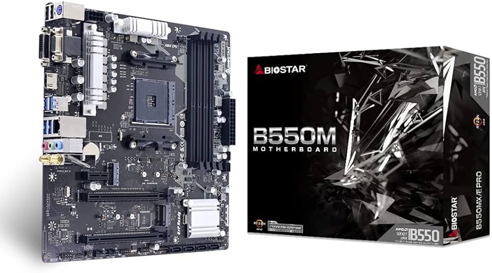 Amazon | BIOSTAR AMD B550チップセット搭載 Micro ATX マザーボード