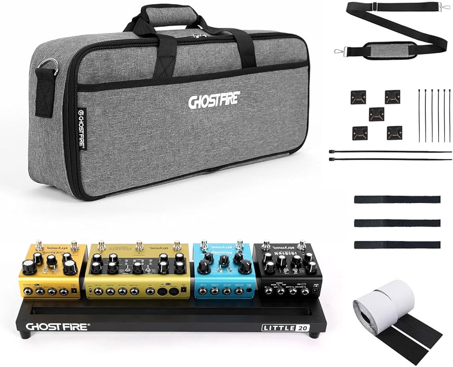 Amazon | GHOSTFIRE 超軽量 ギターエフェクター ボード ペダルボード