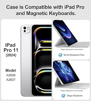 Amazon.com: Magic-Keyboard Compatible Case for iPad Pro 11 inch M4