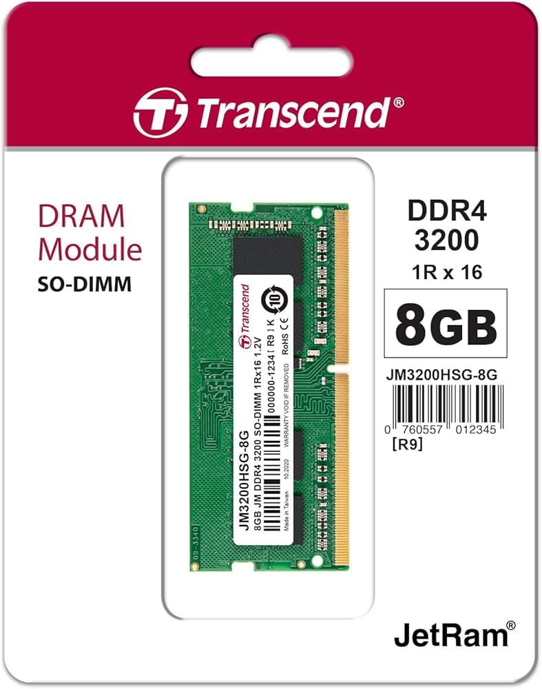 Amazon | Transcend ノートPC用メモリ PC4-25600(DDR4-3200) 8GB 1.2V