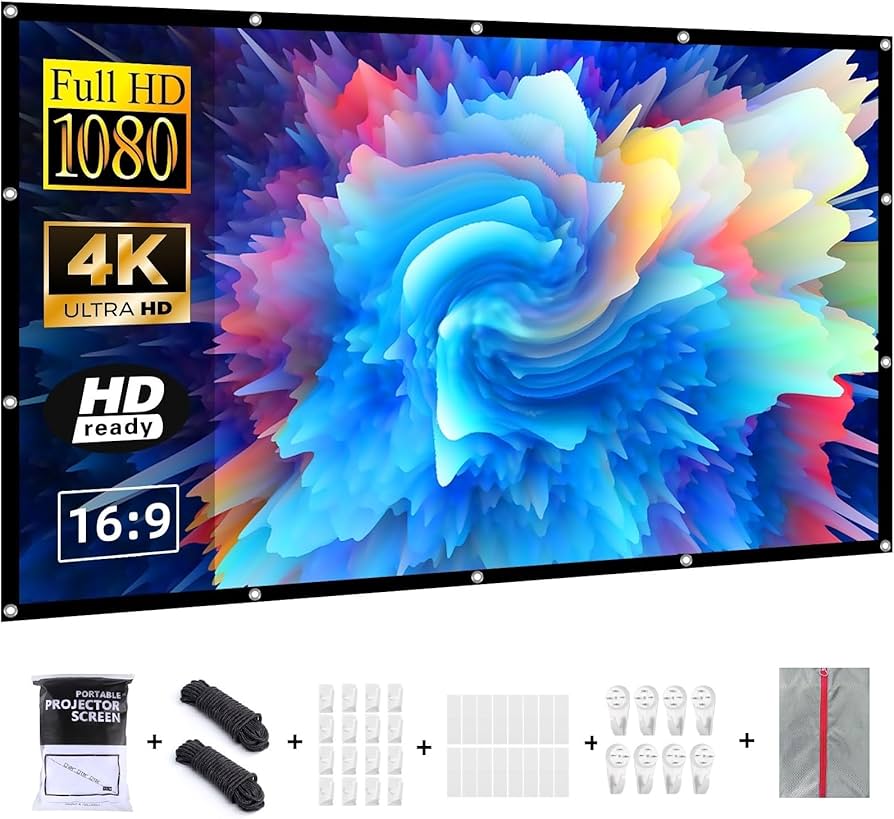 Amazon | プロジェクター スクリーン 120インチ サイズ VERCORKIN 16:9