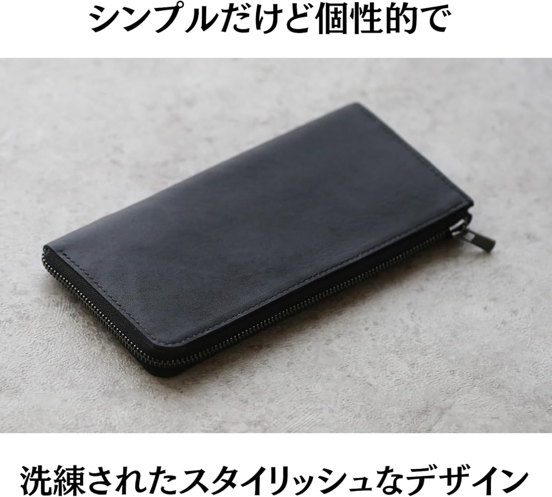 Amazon | [STATUSY] il modo ZIP 日本製 L字ファスナー 本革 長財布