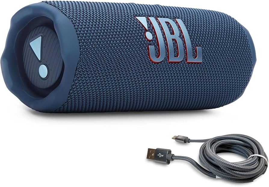 Amazon.com: JBL Flip 7 (Blue) + Bundle with USB-C Braided Cable