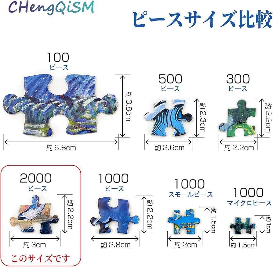Amazon | （100x70cm）CHengQiSM カスタム パズル 2000ピース