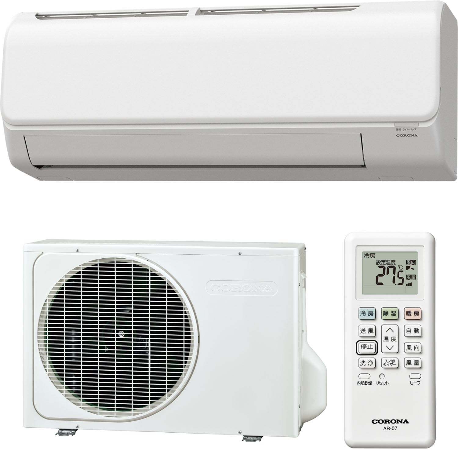 Amazon | CORONA(コロナ) エアコン Relala 冷房専用 14畳 室内機室外機