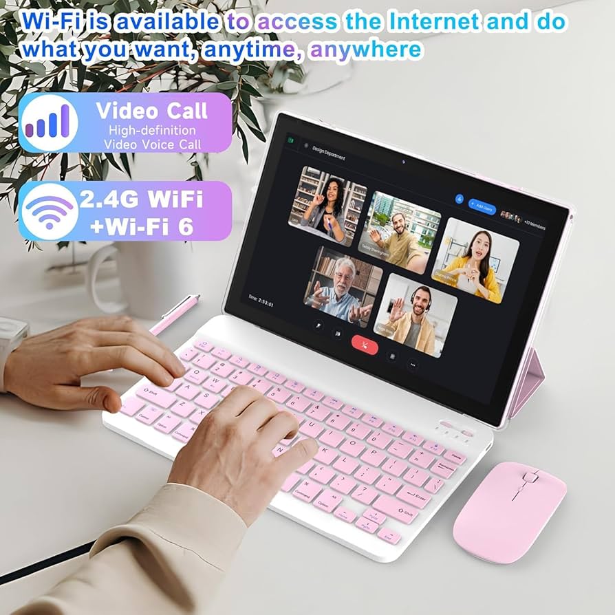 Amazon.com : 10 Inch Android 15 Tablet, 2 in 1 Tablets with