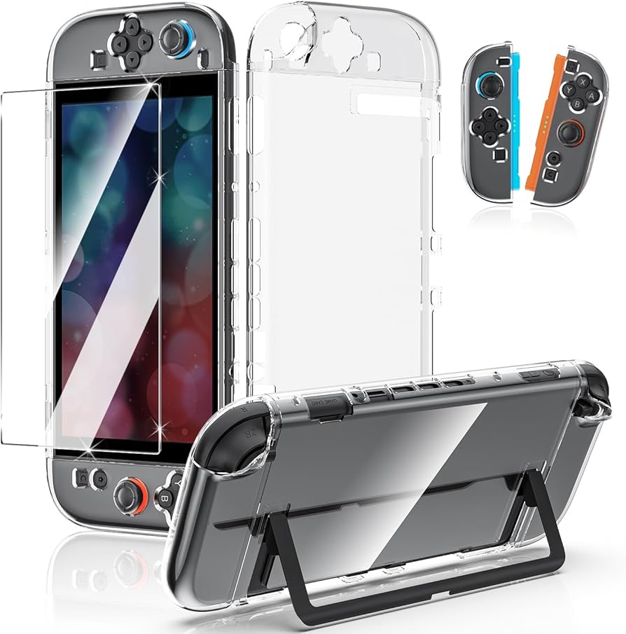 Amazon.co.jp: Switch 2 ガラスフィルム+ Switch 2 クリアケース