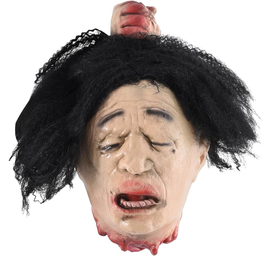 Amazon.co.jp: お化け屋敷の頭の装飾 | 本物そっくりのハロウィーンの