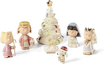 Amazon.co.jp: LENOX PEANUTS SNOOPY THE CHRISTMAS PAGEANT SET by