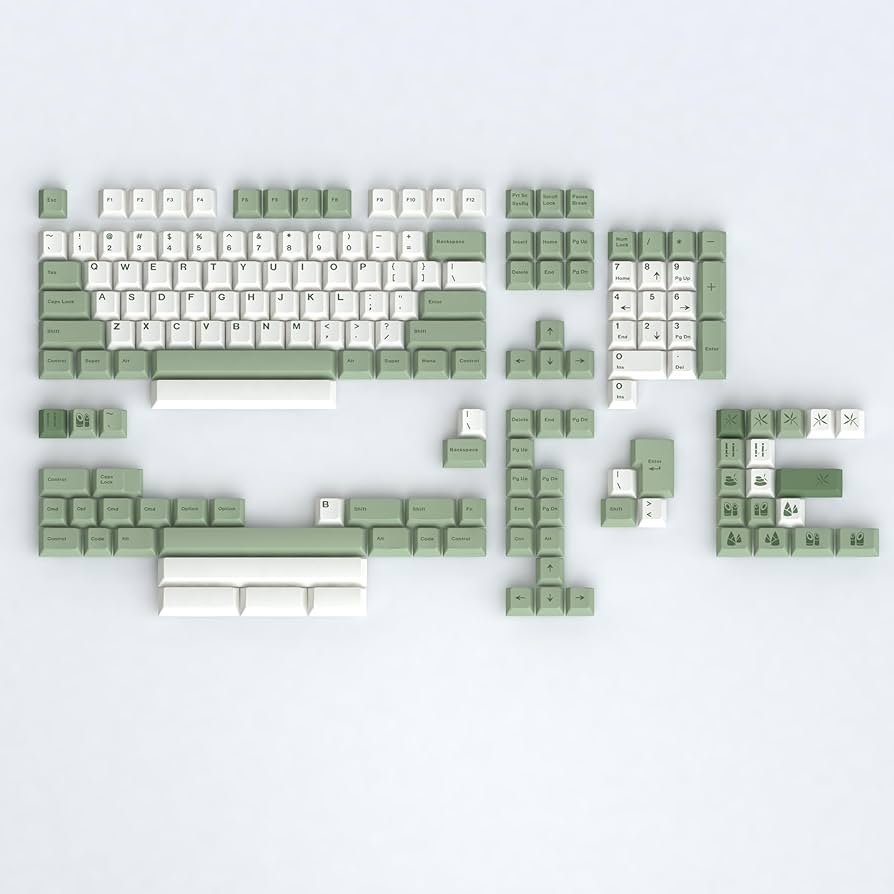 Amazon.com: auguri PBT Bamboo Forest Keycaps for Mechanical