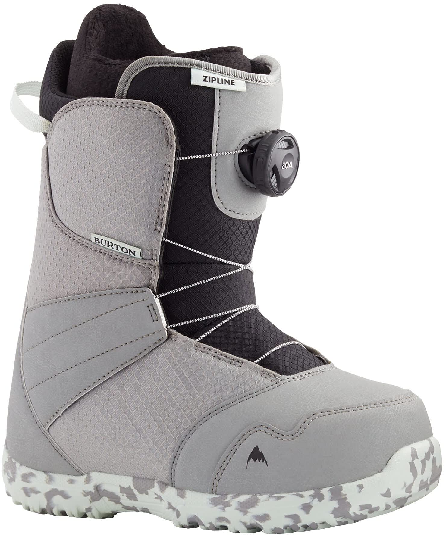 Amazon.com : Burton Zipline BOA Kids Snowboard Boots Sz 5 Gray/Neo