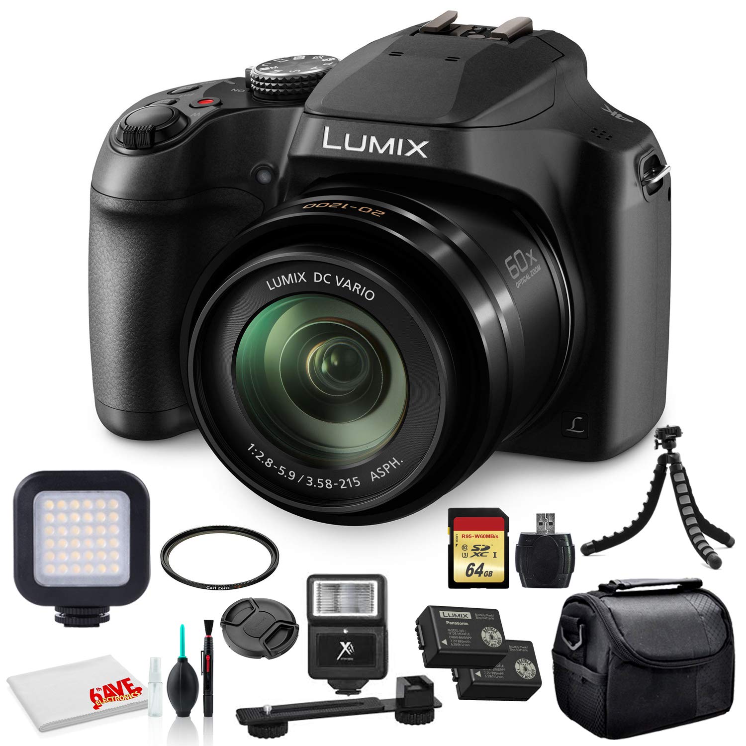 Amazon.com : Panasonic Lumix DC-FZ80D / DC-FZ85D Digital Camera