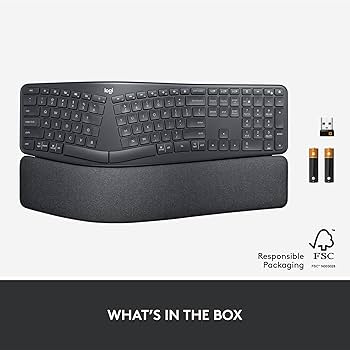 Amazon | Logitech Ergo K860 Wireless Ergonomic Keyboard with Wrist